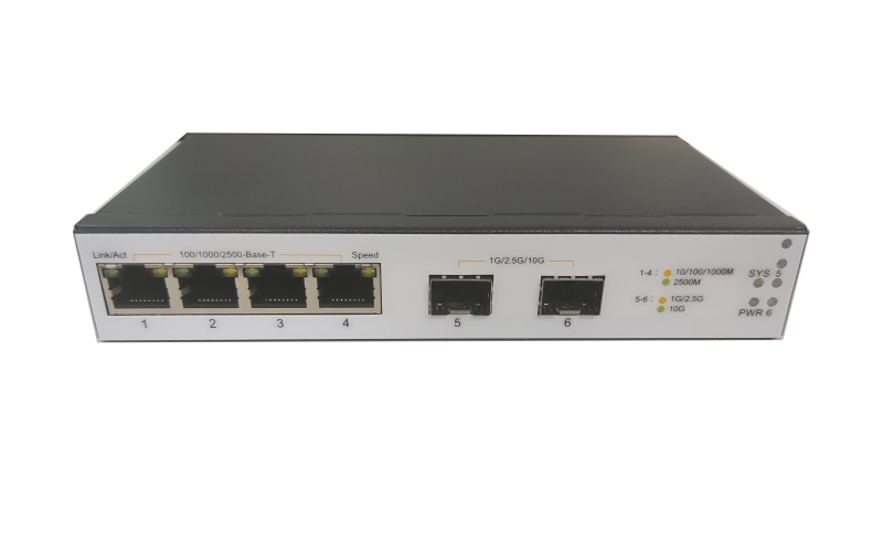 S1200-4M2XF 4-Port 2.5G + 2-Port 10G SFP