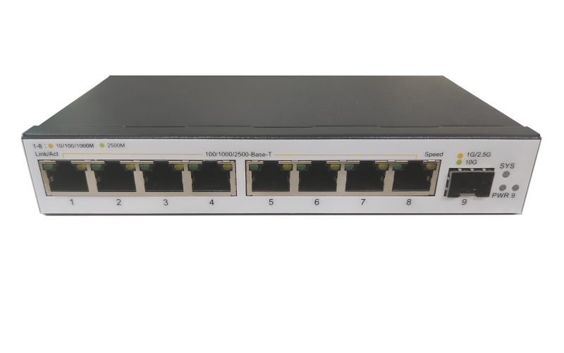 S1200-8M1XF 8-Port 2.5G + 1-Port 10G Bas