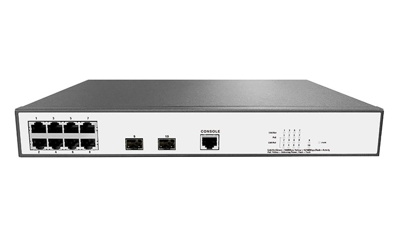 S3000-8G2F-PoE+ 8x1Gb RJ45, 2x1Gb SFP, M