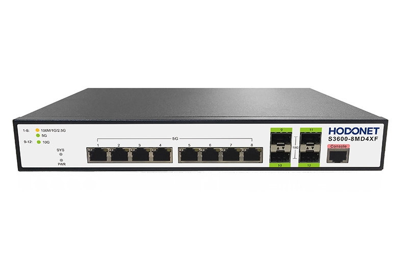 S3600-8MD4XF 8x5Gb RJ45,4x10Gb SFP+ Mana